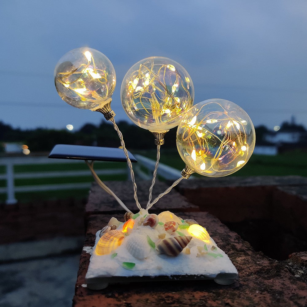 Solar atmosphere light DIY shell night light Colorful bubble light Holiday gift for friends