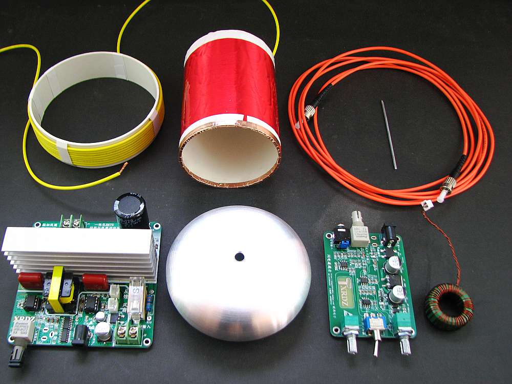 DIY Tesla coil project SSTC DRSSTC Parts Alloy top load Primary coil and Secondary coil