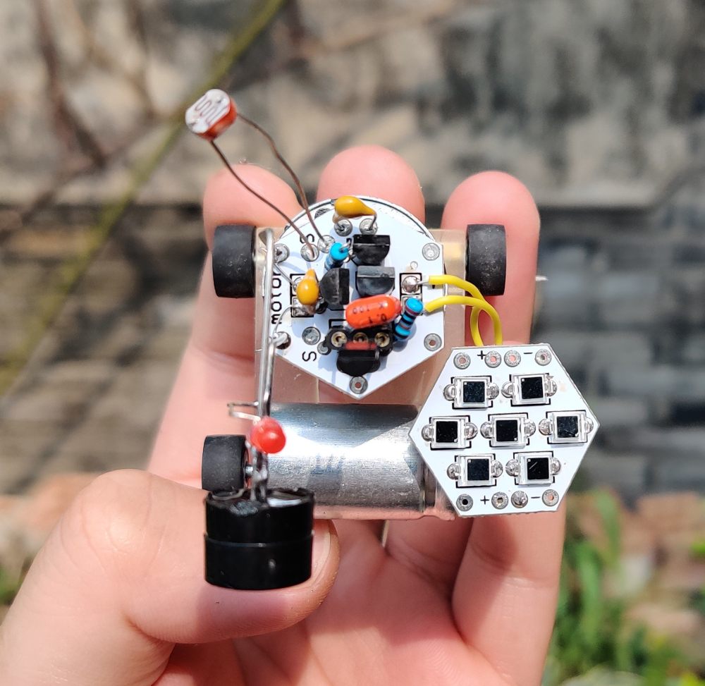 micro solar panel make solarbotics BEAM robot diy
