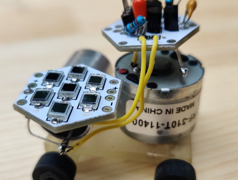 micro solar panel make solarbotics BEAM robot diy