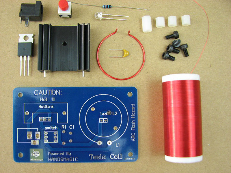 Mini tesla coil Teaching experiment Science toy Physical experiment toys DIY KITS
