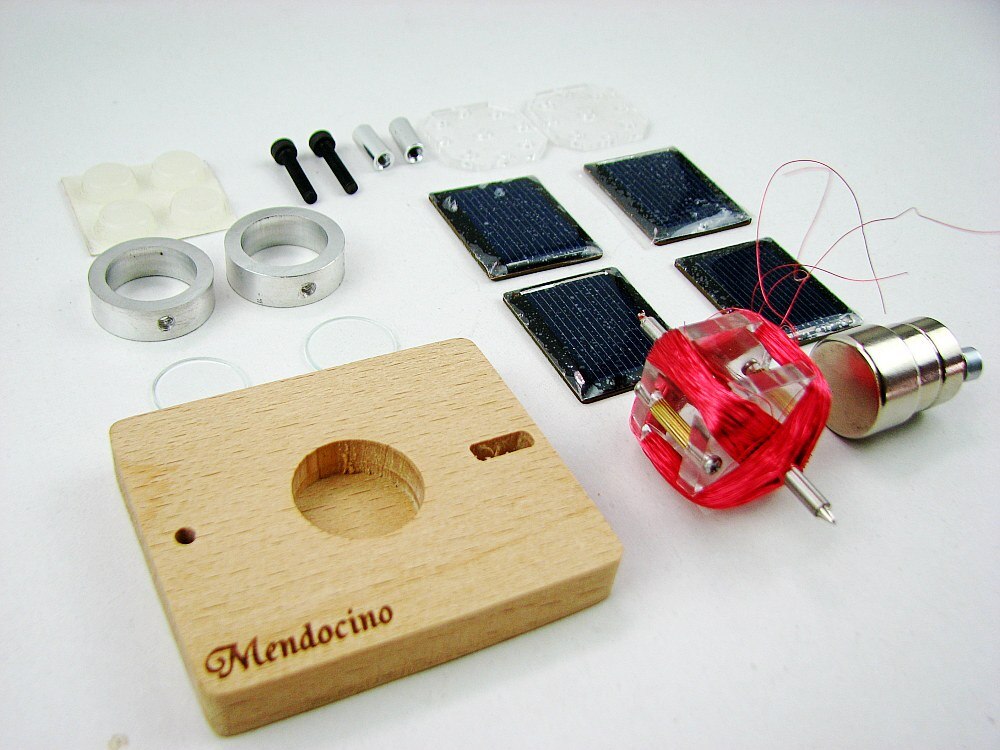 Tiny Mendocino Motor magnetic suspension Solar toy Scientific physics toys Pressure reducing EDC toy