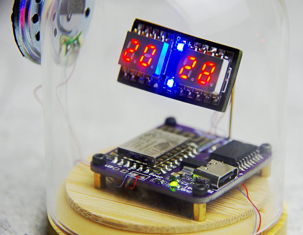 Esp8266 Digital Clock 0.96" OLED display electronic diy