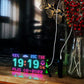 Cool Digital Clock NTP Alarm Clock RBG Matrix led display ESP8266 electronic DIY cool toy gift