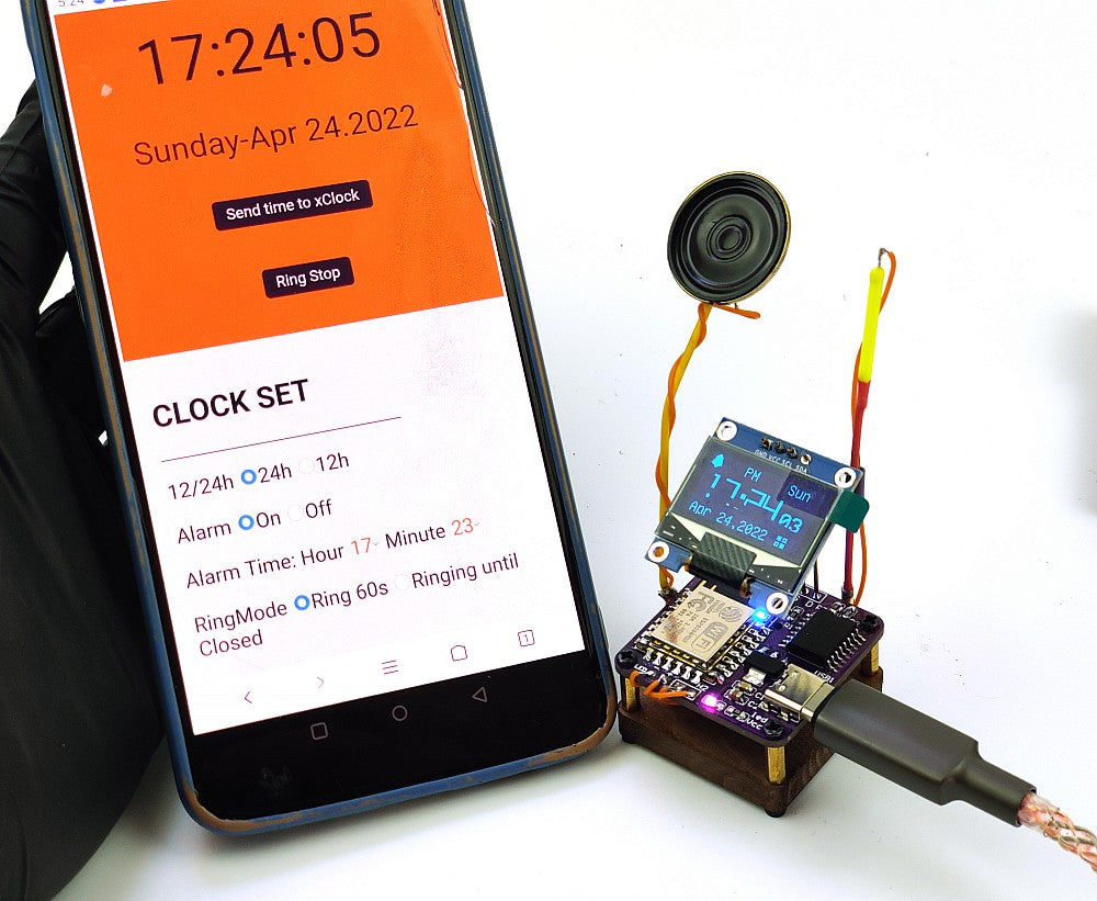 Cool Digital Clock NTP Alarm Clock RBG Matrix led display ESP8266 elec ...