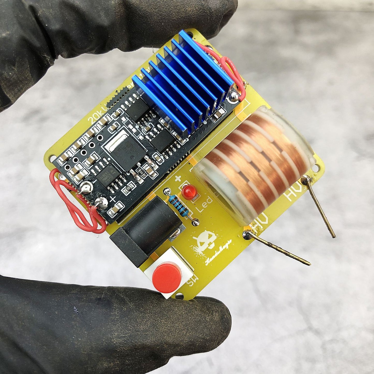20kV high voltage generator DIY Kits High voltage arc generator Spark solder Practice Kit Science and Physics Educational Toys