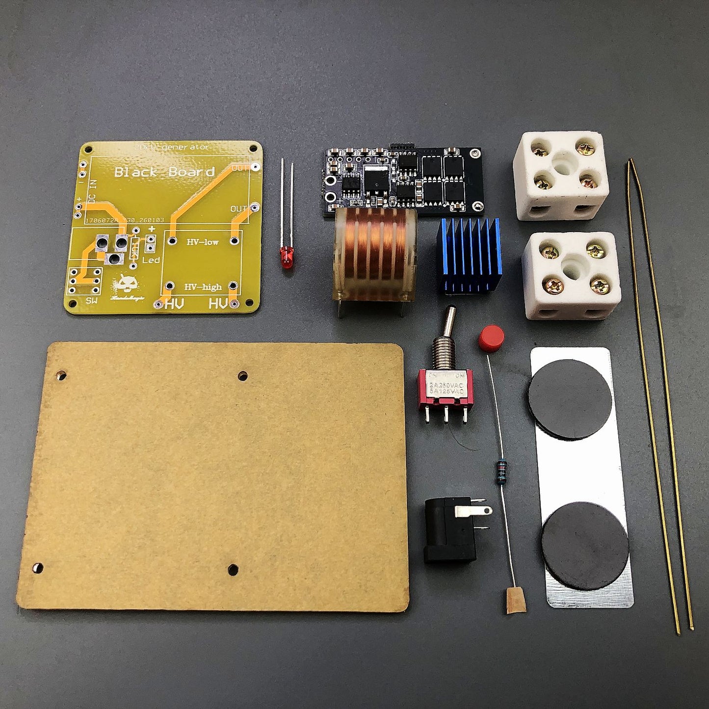 Mini Jacob's Ladder DIY Kits High Voltage experiment Electronic DIY Science Physics Educational Toy
