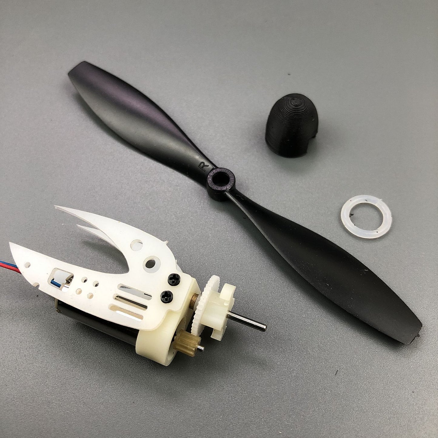 RC Plane DIY Gear Group High-thrust gear with fairing 4-inch propeller DIY Model aircraft Power Unit