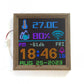 Esp8266 Digital Clock Electronic Art DHT22 Colorful LED  Temperature and humidity display
