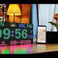 Cool Digital Clock NTP Alarm Clock RBG Matrix led display ESP8266 electronic DIY cool toy gift