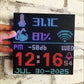 Esp8266 Digital Clock Electronic Art DHT22 Colorful LED  Temperature and humidity display