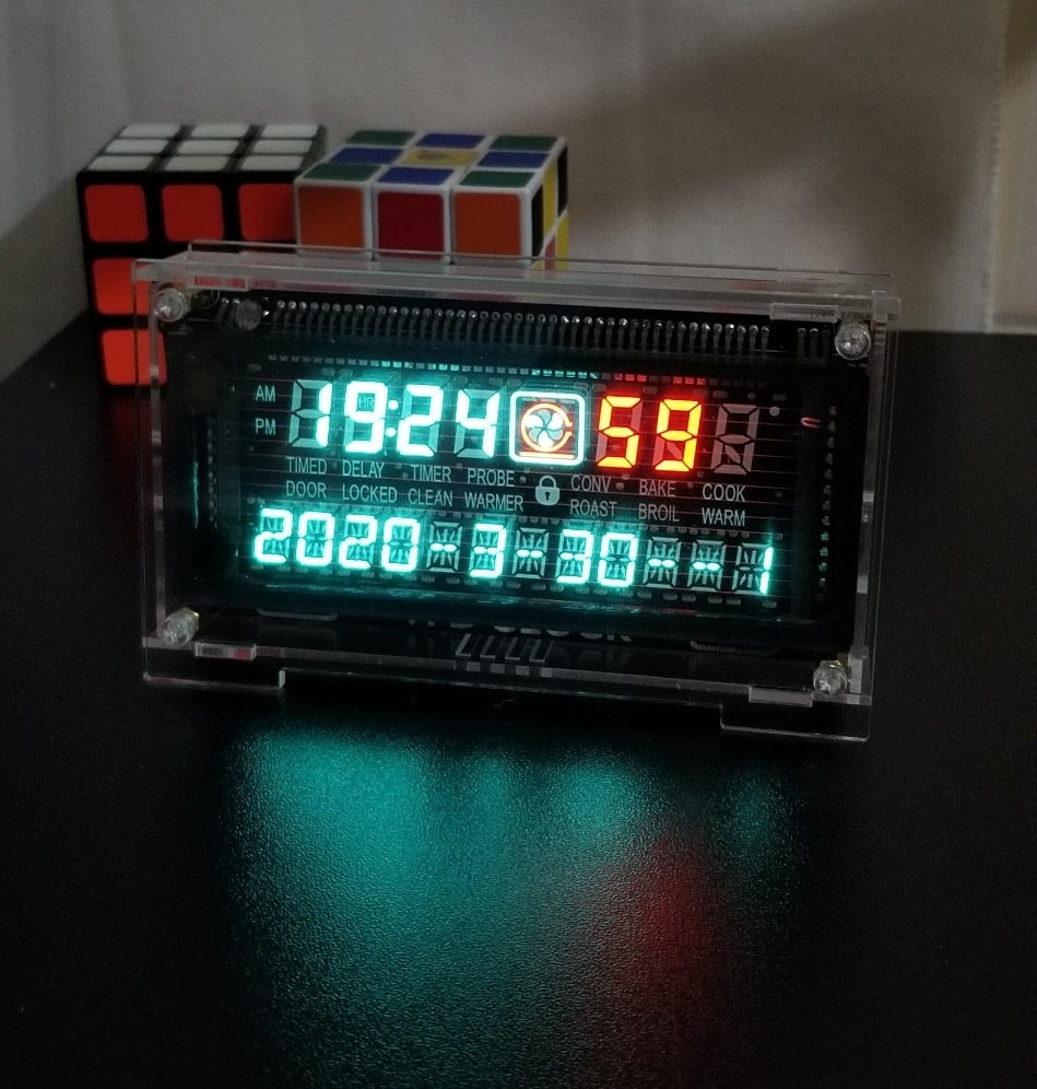 Cool Clock DIY Vacuum fluorescent display Geek decorations gift