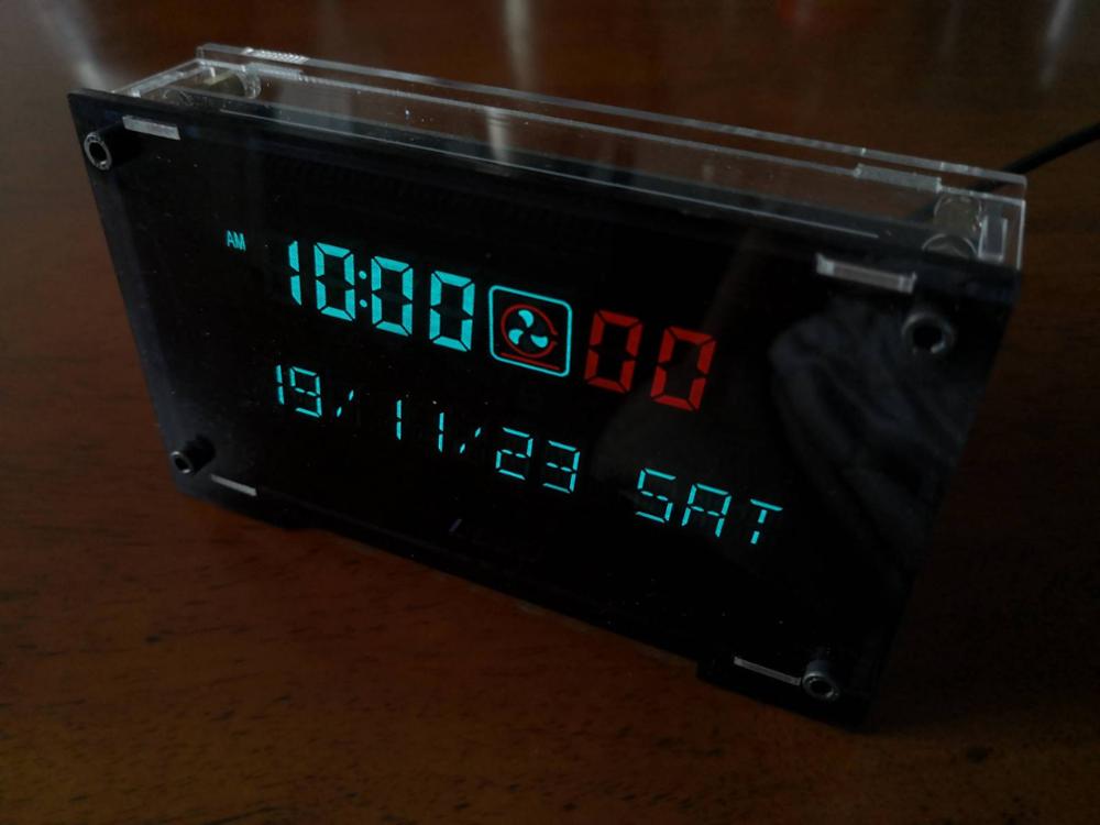 Cool Clock DIY Vacuum fluorescent display Geek decorations gift