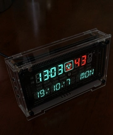 Cool Clock DIY Vacuum fluorescent display Geek decorations gift