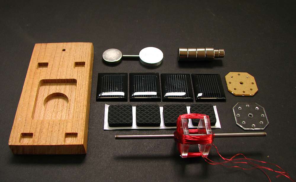 DIY Mendocino motor kit magnetic levitation motor solar motor  solar toy science toy kits