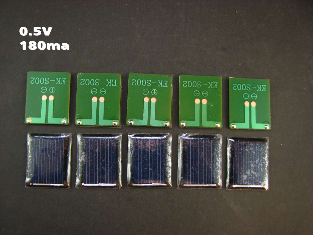Diy solar toy solar car parts Mendocino motor  Solar panels 10pcs each 0.5v 180ma size 25*30mm
