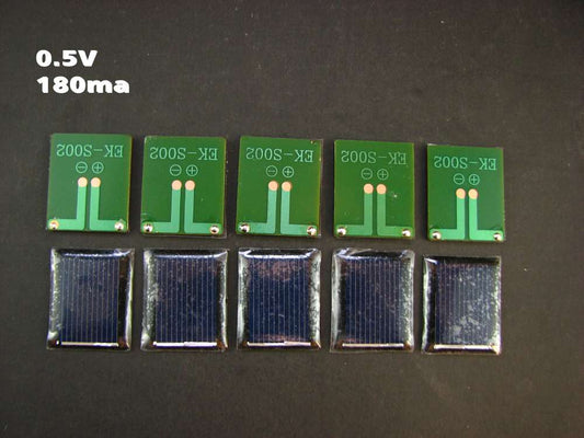 Diy solar toy solar car parts Mendocino motor  Solar panels 10pcs each 0.5v 180ma size 25*30mm