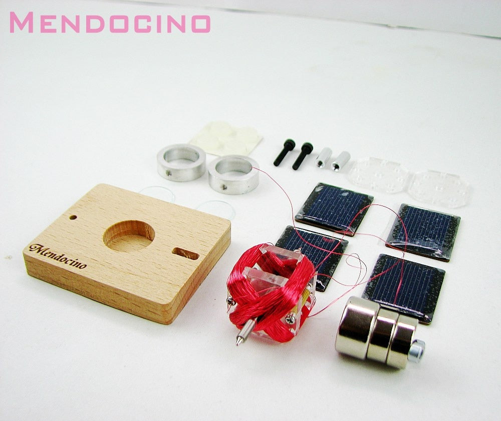 Tiny Mendocino Motor magnetic suspension  Solar  toy Scientific physics toys  Pressure reducing EDC toy